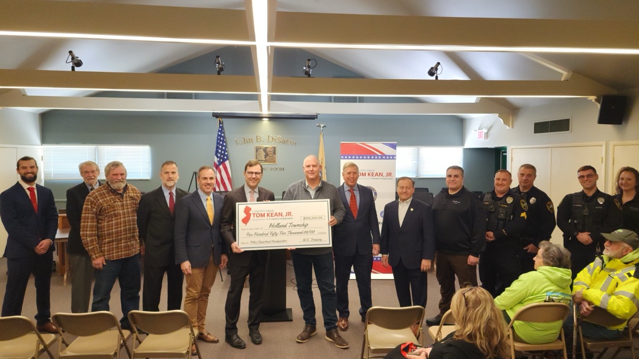 Kean Delivers $555000 to Holland Township to Modernize Police ...