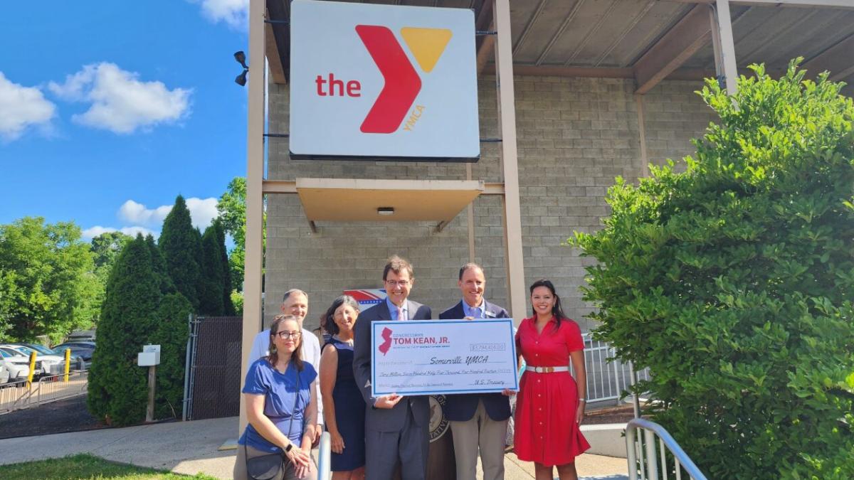 YMCA check ceremony