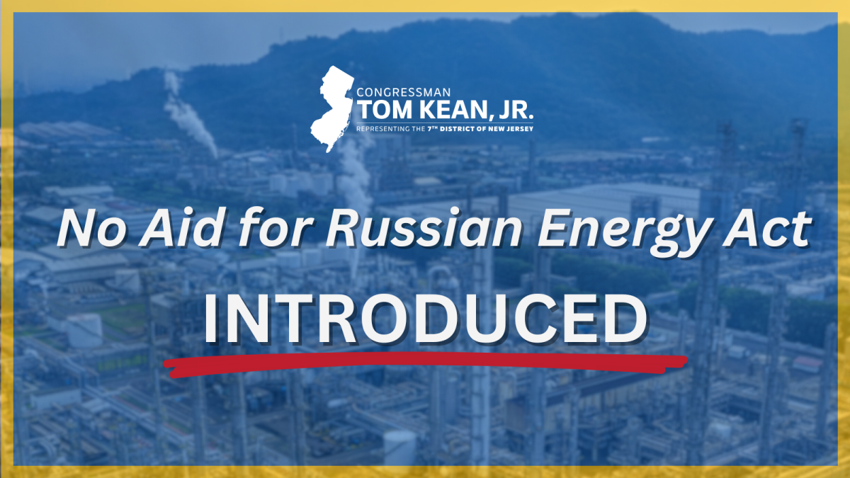 No Aid for Russian Energy Act Introduced