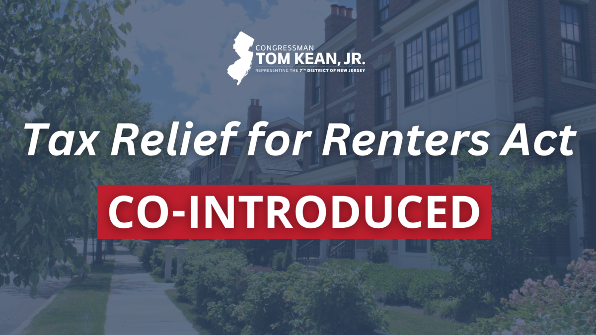 Tax Relief for Renters Act Introduced