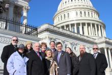 Congressman Kean with New Jersey families impacted by sepsis, along with advocates including Ciaran and Orlaith Staunton